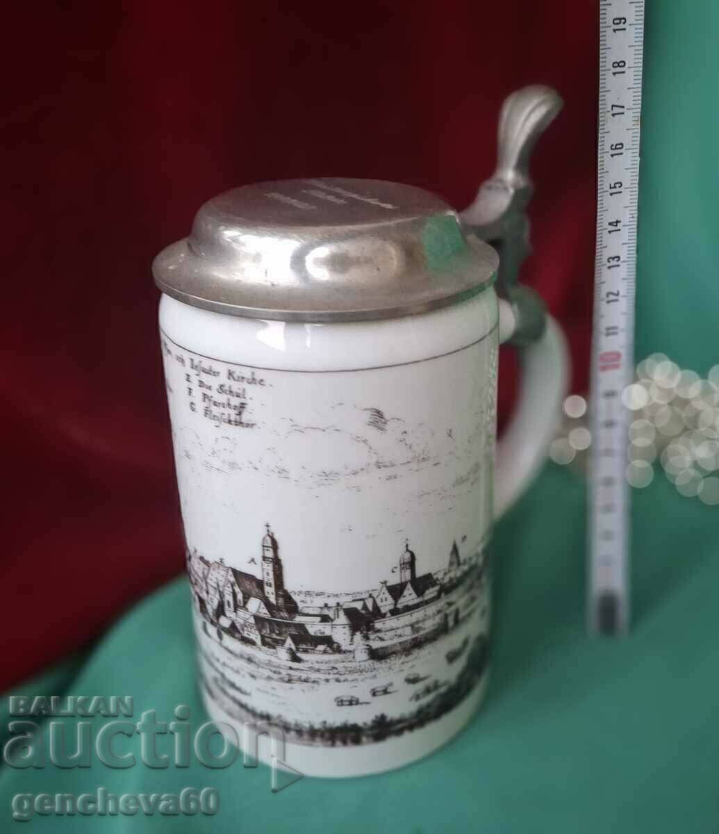 Collectible beer stein engraved from 1980 - 5