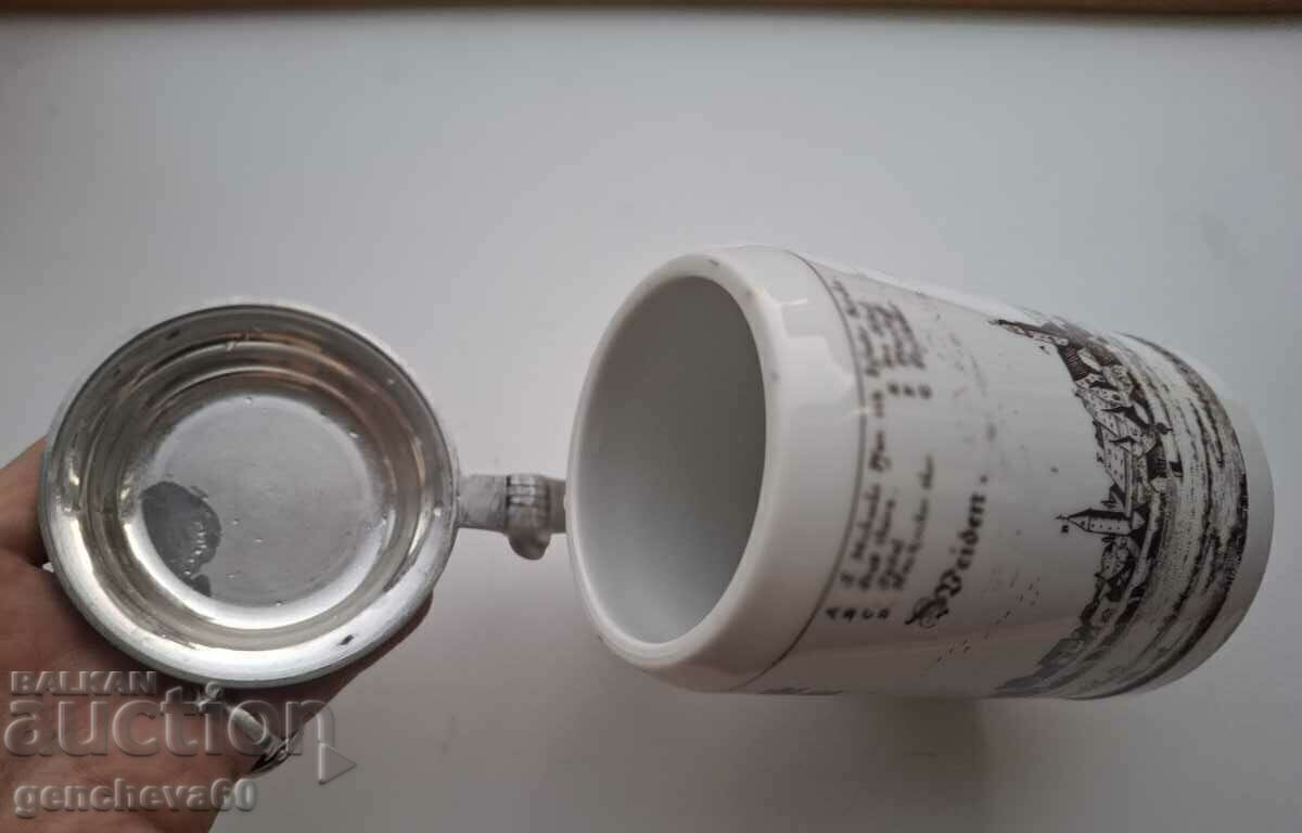 Cană de colecție pentru bere gravată din 1980 - 6 Cană de colecție pentru bere gravată din 1980 - 6