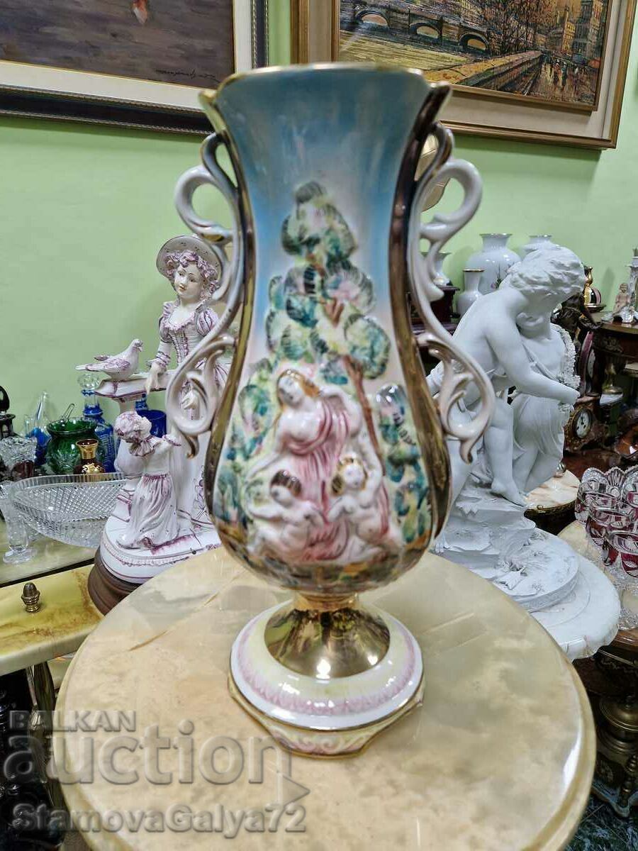 A wonderful antique Italian Capodimonte porcelain vase - 6 A wonderful antique Italian Capodimonte porcelain vase - 6