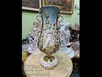 A wonderful antique Italian Capodimonte porcelain vase