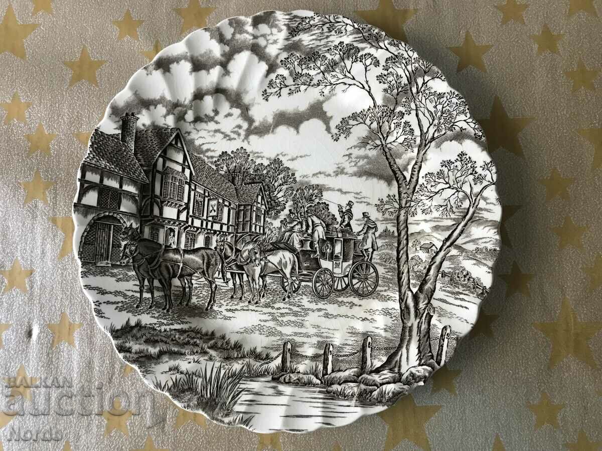 Ένα όμορφο πορσελάνινο πιάτο STAFFORDSHIRE