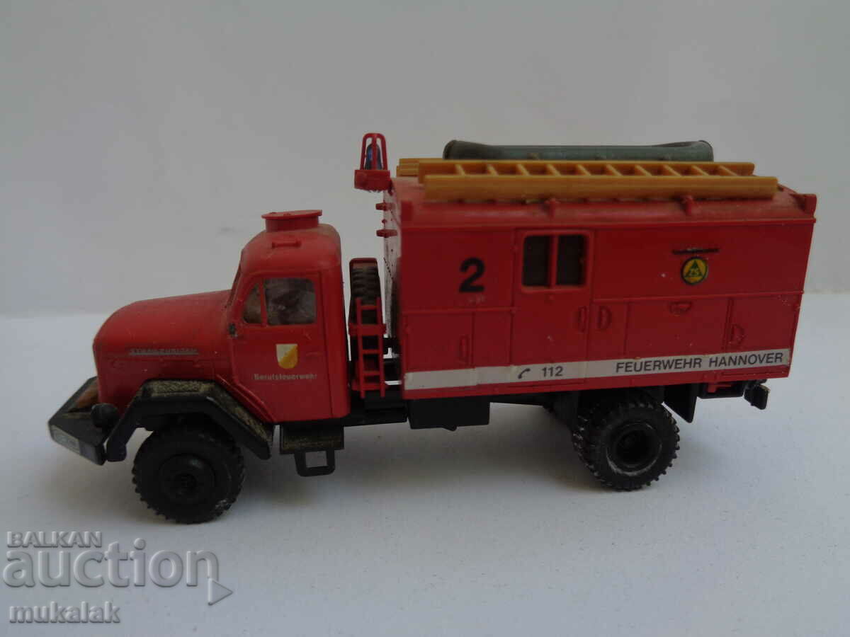 Ρόκο; PREISER; H0 1/87 MAGIRUS MODEL TOY ΠΥΡΟΣΒΕΣΤΙΚΟ ΟΧΗΜΑ