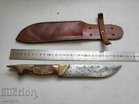 Hunting knife from the soca dog's head