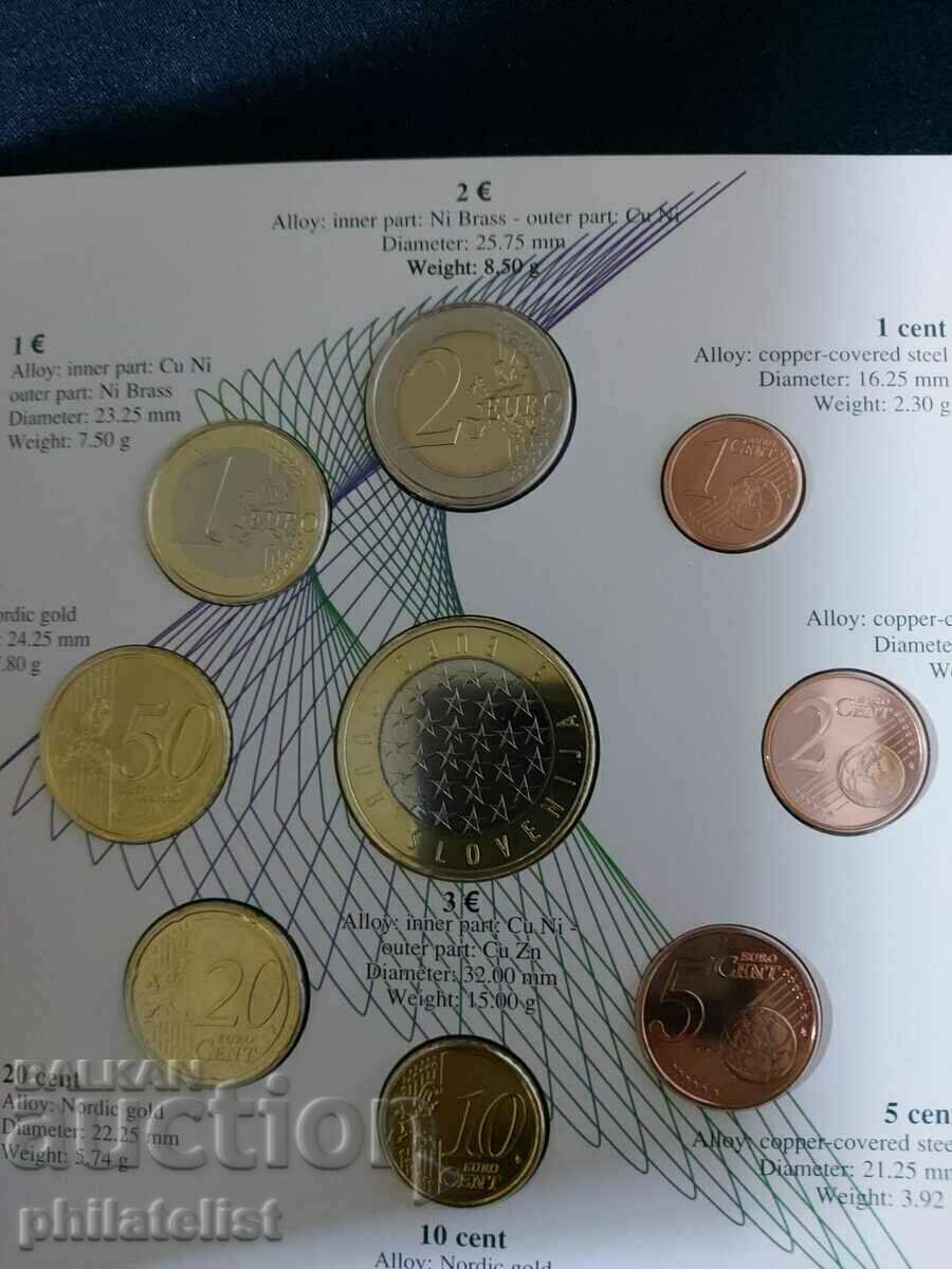 Auction Slovenia 2008 - Complete Bank Euro Set BU Slovenia Auction Slovenia 2008 - Complete Bank Euro Set BU Slovenia