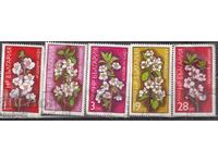 BK 2449-2452 Flowers of fruit trees, machine stamped