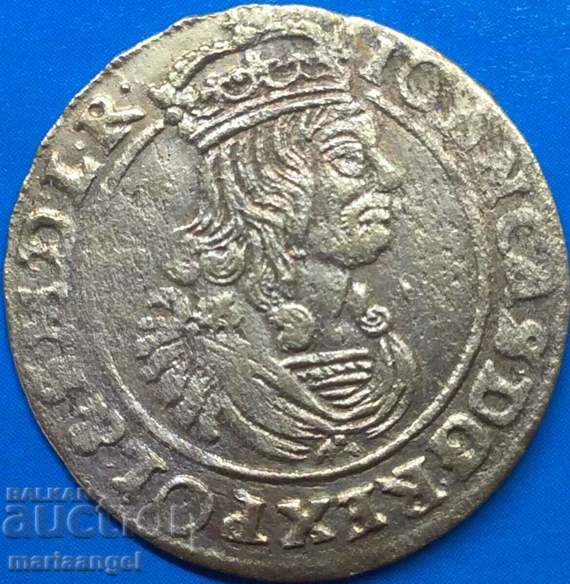Полша 6 гроша (Шестак) Иван II Казимир сребро
