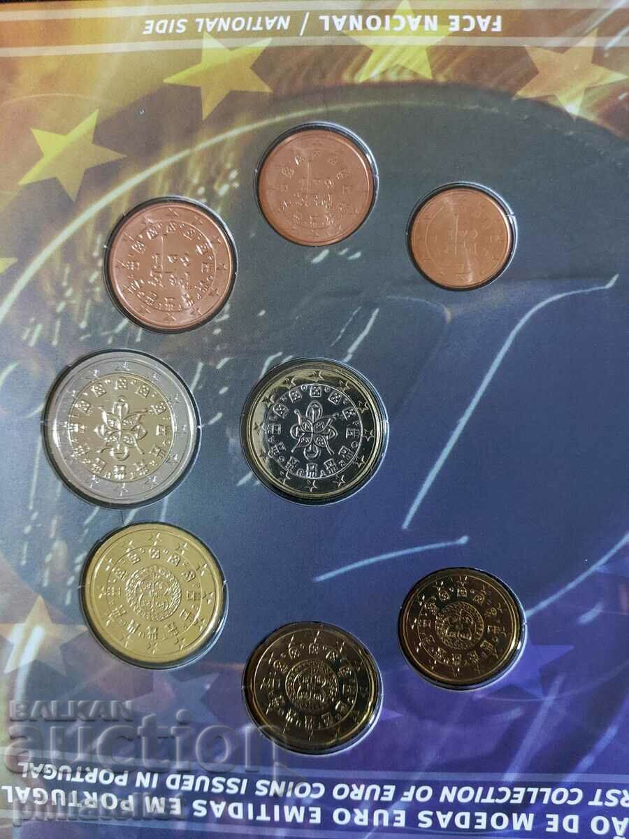 Auction Portugal 2002 - Complete bank set from 1 cent to 2 euros Auction Portugal 2002 - Complete bank set from 1 cent to 2 euros