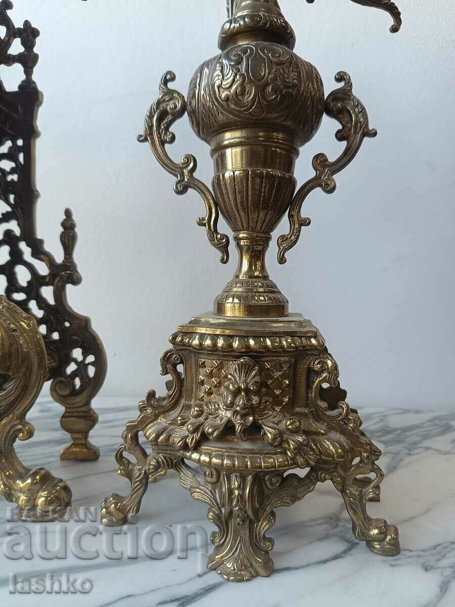 Bronze Mantel Clock - 5 Bronze Mantel Clock - 5