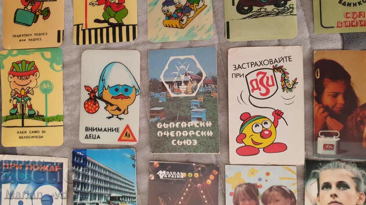 Lot of social calendars 1984-1991 - 56 pieces - 5 Lot of social calendars 1984-1991 - 56 pieces - 5