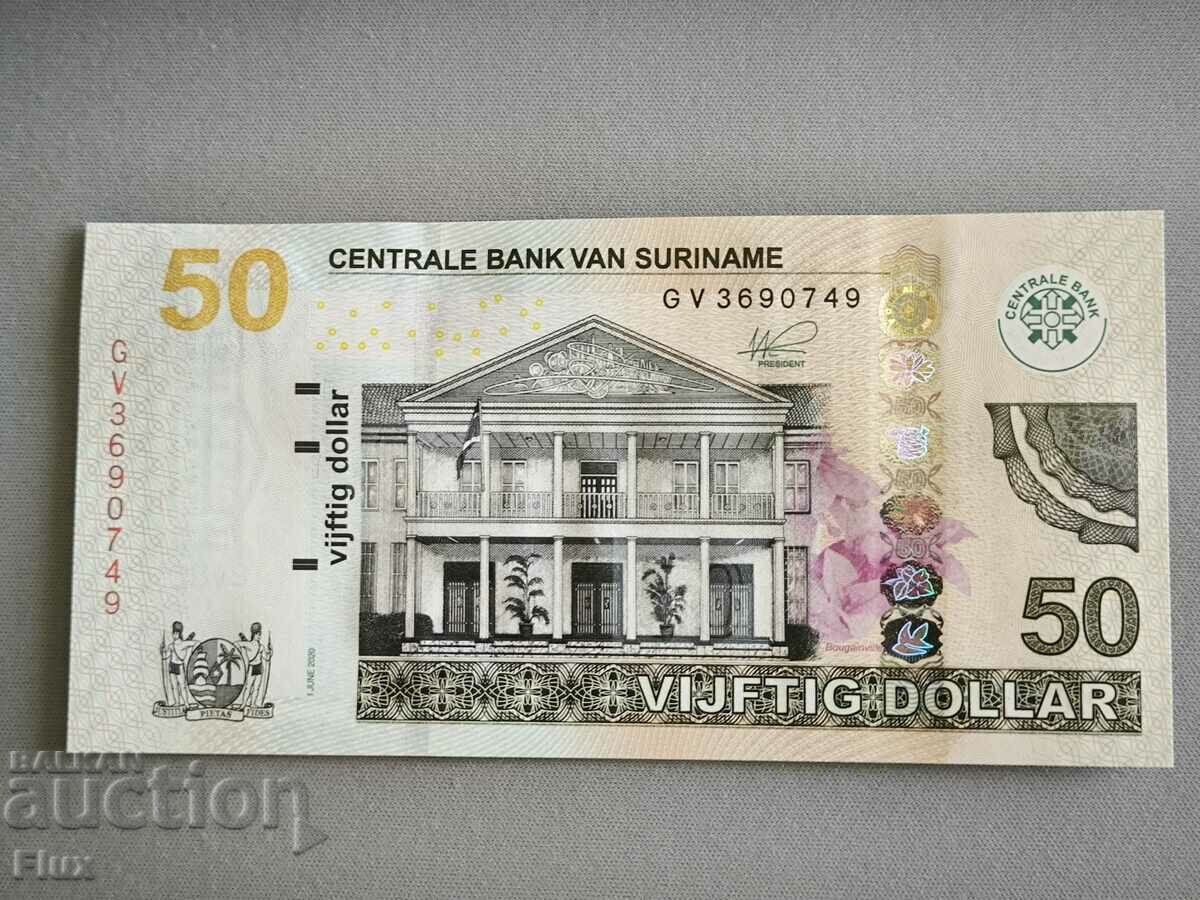 Banknote - Suriname - 50 Dollars UNC | 2020