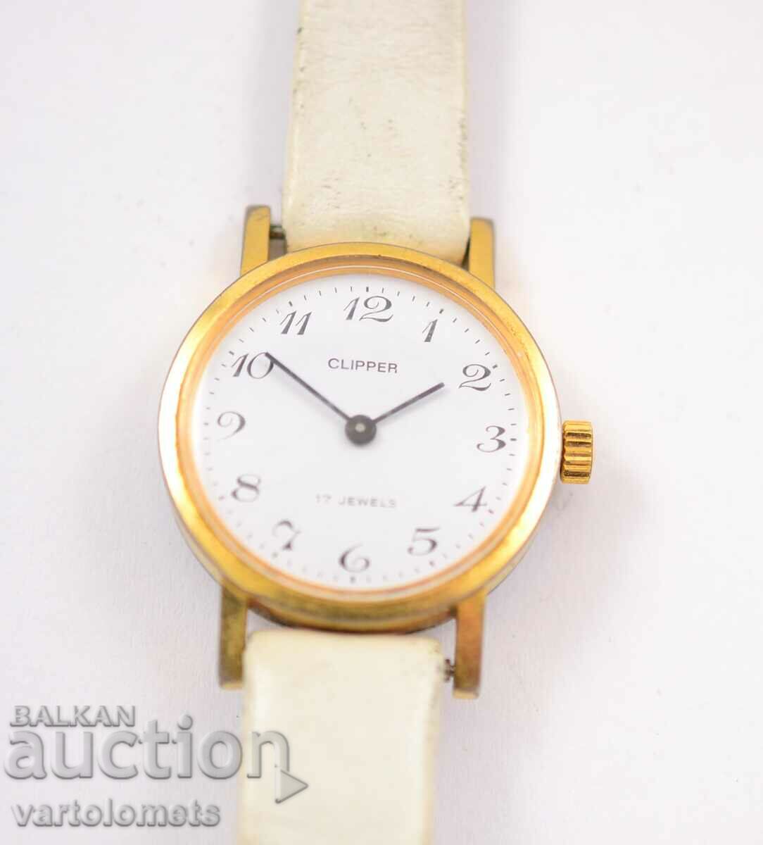 CLIPPER Women's Gold Plated Watch - Works