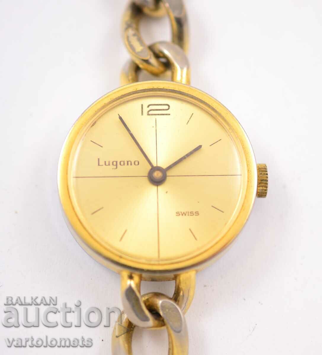Дамски часовник LUGANO Swiss made с пазлата -  работи