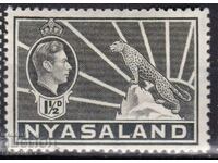 GB/Nyasland-1938-Regular KG VI+Colonial Crest Leopard,MLH