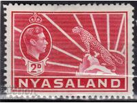 GB/Nyasland-1938-Regular KG VI+Colonial Crest Leopard,MLH