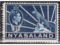 GB/Nyasland-1938-Редовна KG VI+колониален герб Леопард,MNH
