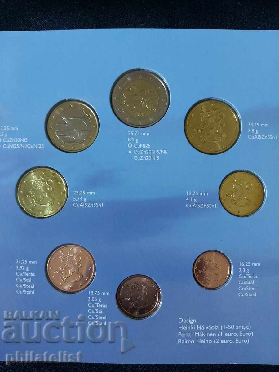 Φινλανδία 2000 - τραπεζικό ευρώ σετ από 1 σεντ έως 2 ευρώ BU με τιμή 60.00 BGN | € 30.68 Φινλανδία 2000 - τραπεζικό ευρώ σετ από 1 σεντ έως 2 ευρώ BU με τιμή 60.00 BGN | € 30.68