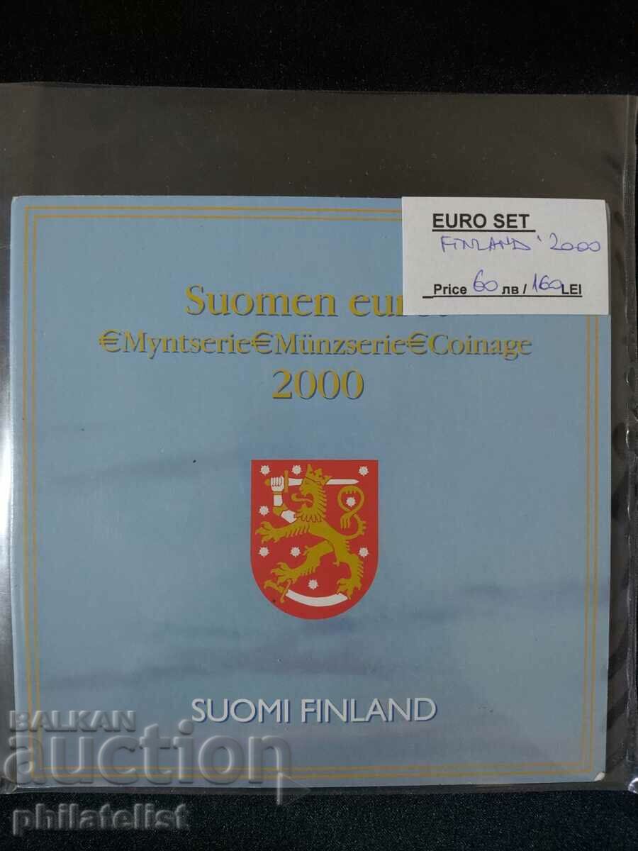 Finlanda 2000 - banca euro setată de la 1 cent la 2 euro BU