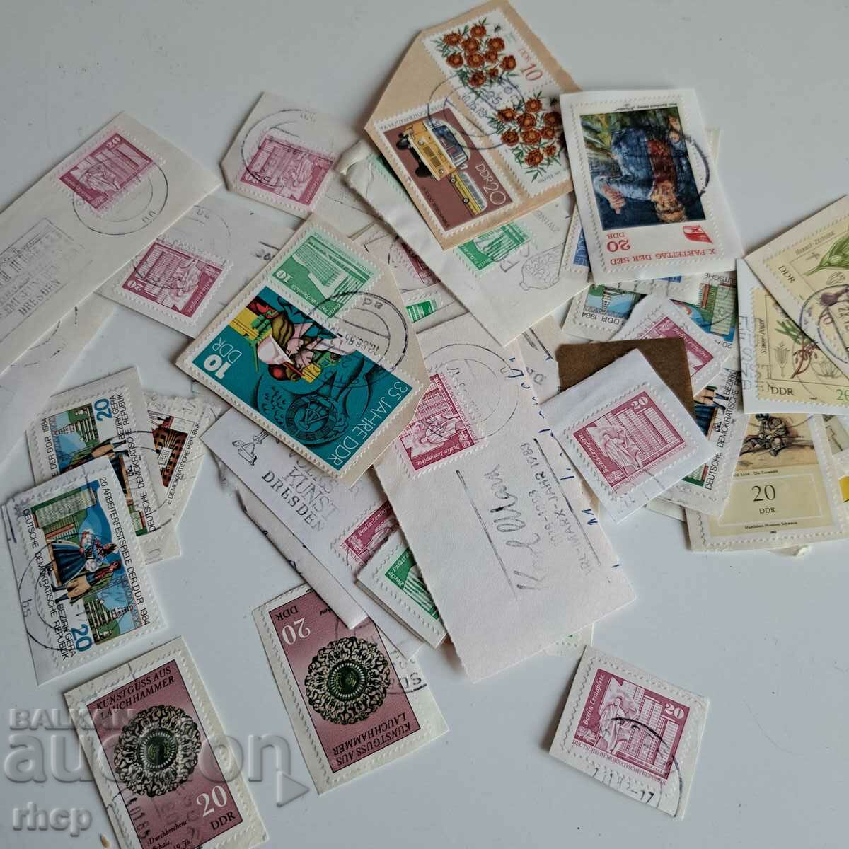 Πολλά γραμματόσημα της ΛΔΓ Ανατολικής Γερμανίας