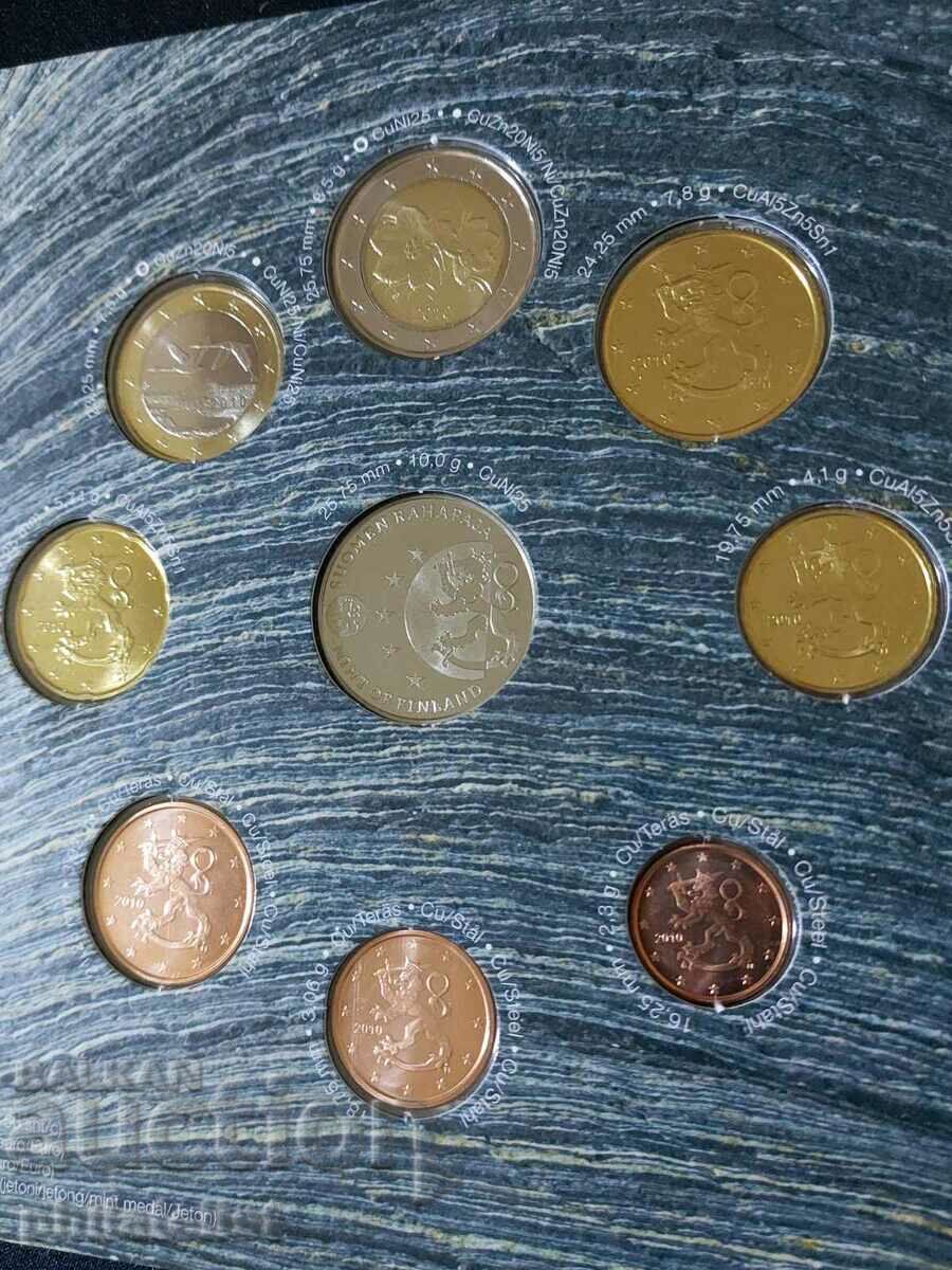 Finland 2010 - bank euro set from 1 cent to 2 euros + medal with price 60.00 BGN | € 30.68 Finland 2010 - bank euro set from 1 cent to 2 euros + medal with price 60.00 BGN | € 30.68