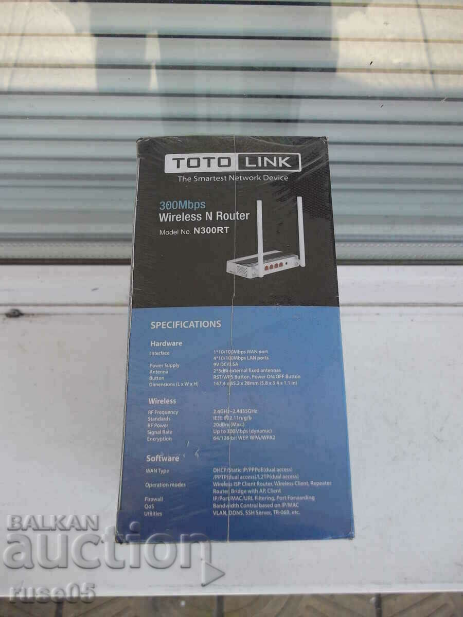 Router „TOTOLINK N300RT, 300 Mbps, 2,4 GHz (300 Mbps)” nou - 6 Router „TOTOLINK N300RT, 300 Mbps, 2,4 GHz (300 Mbps)” nou - 6