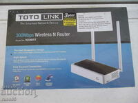 Рутер "TOTOLINK N300RT, 300Mbps, 2.4 GHz (300Mbps)" нов