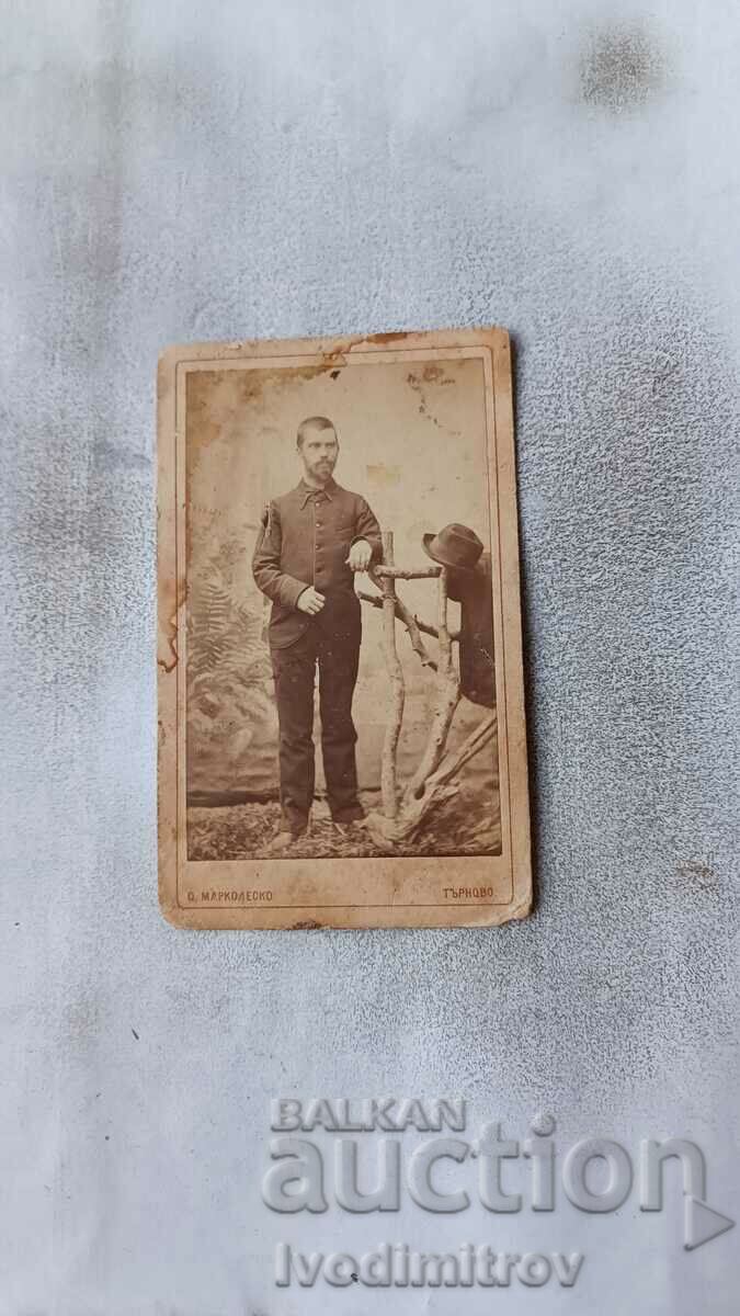 Photo Young man Veliko Tarnovo 1888 Carton