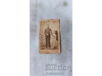 Снимка Млад мъж Велико Търново 1888 Картон