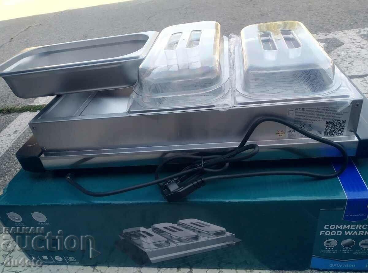 Food warming device bain marie warm showcase 400 W 3 ha with price 180.00 BGN | € 92.03