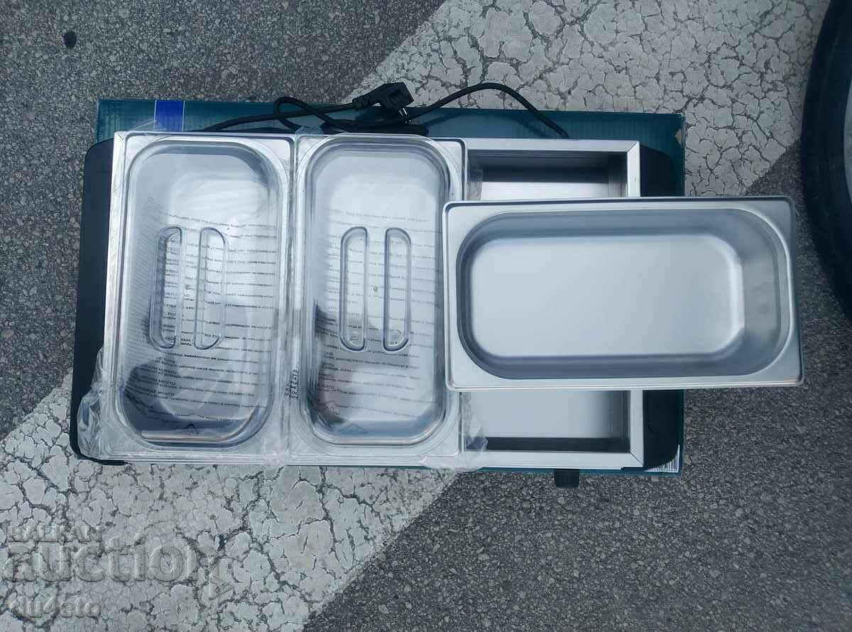 Auction  Food warming device bain marie warm showcase 400 W 3 ha