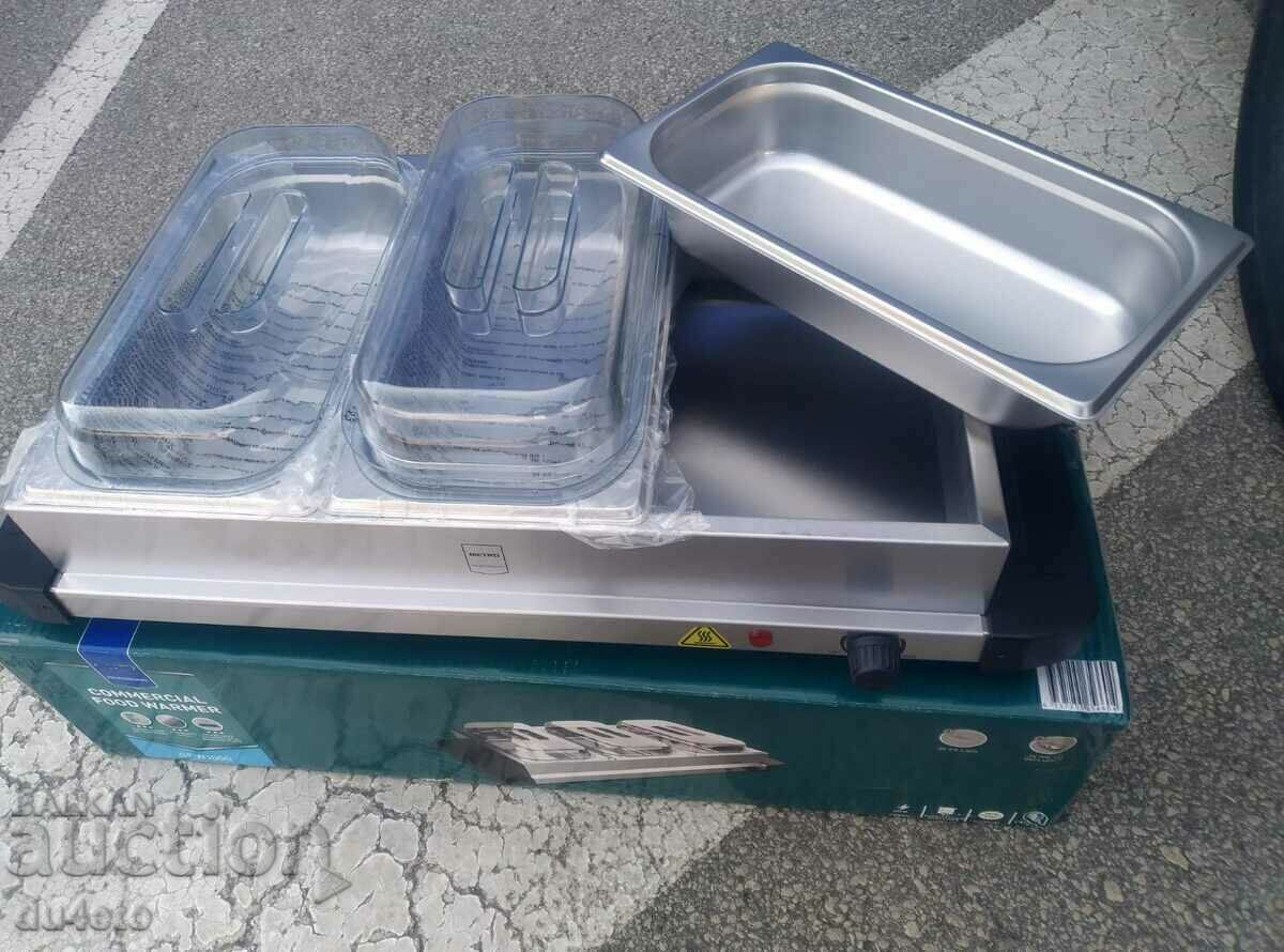 Delivery of Food warming device bain marie warm showcase 400 W 3 ha