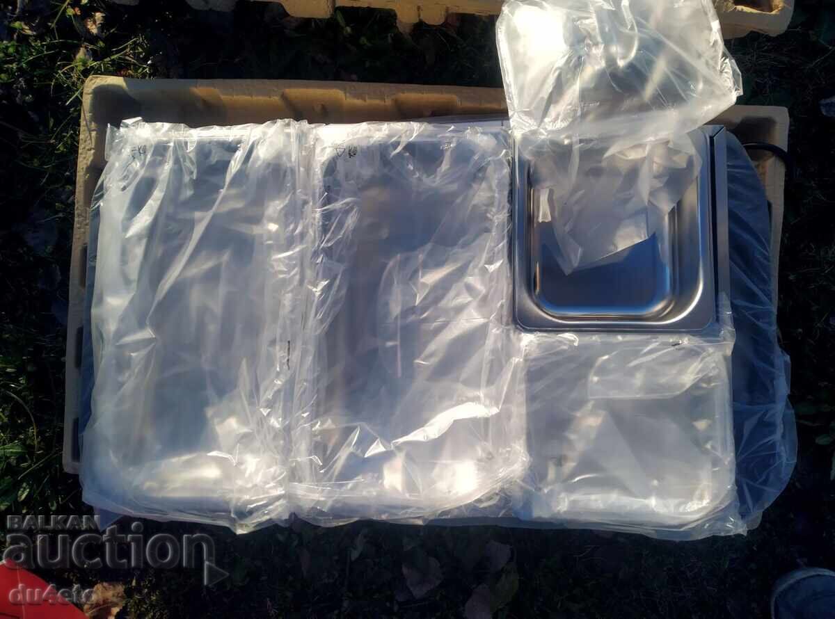 Livrarea Aparat de încălzit mâncare bufet vitrină caldă bain marie 300W