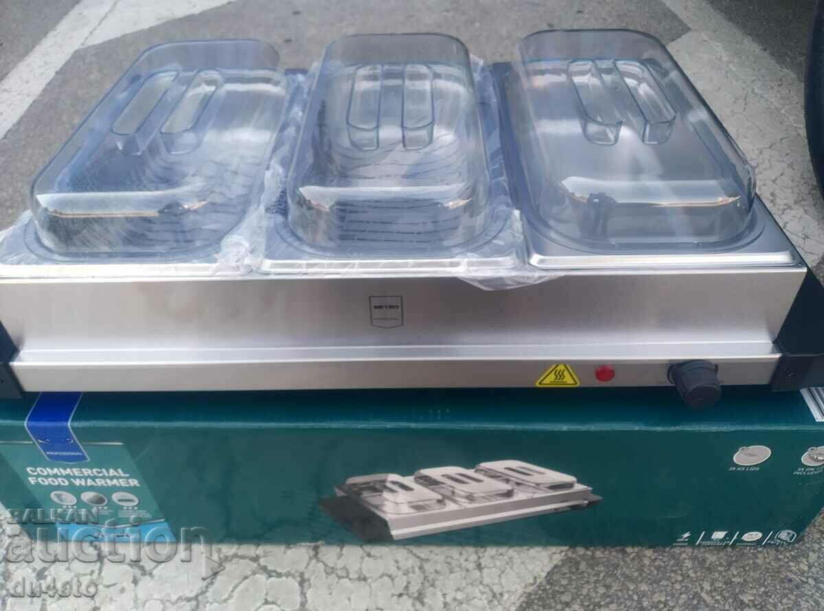 Food warming device bain marie warm showcase 400 W 3 ha - 6