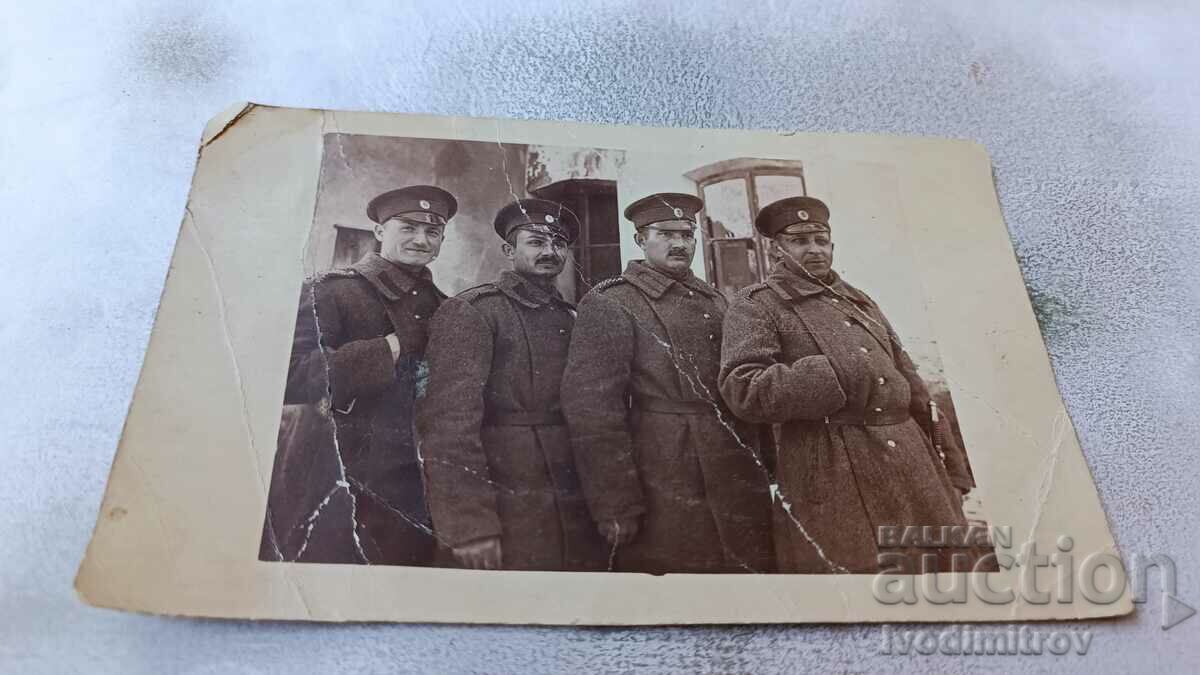 Photo Sofia Knyazhevo Four officers at the School of Defense. officers