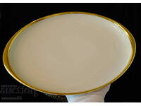 Oval plate Furstenberg, gold.