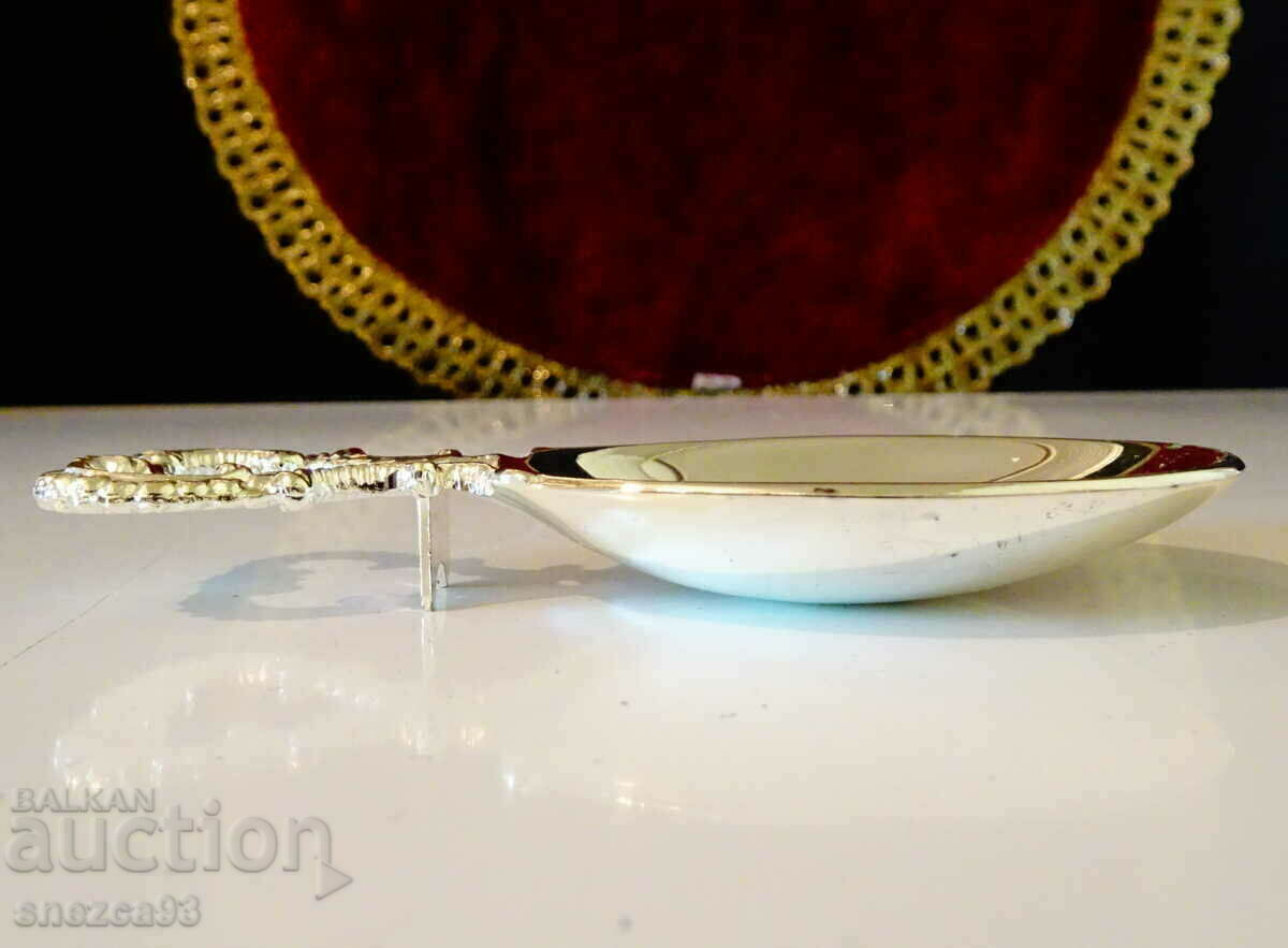 Silver-plated cocktail set, spoon stand, baroque. with price 9.00 BGN | € 4.60