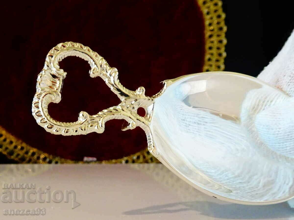 Delivery of Silver-plated cocktail set, spoon stand, baroque.