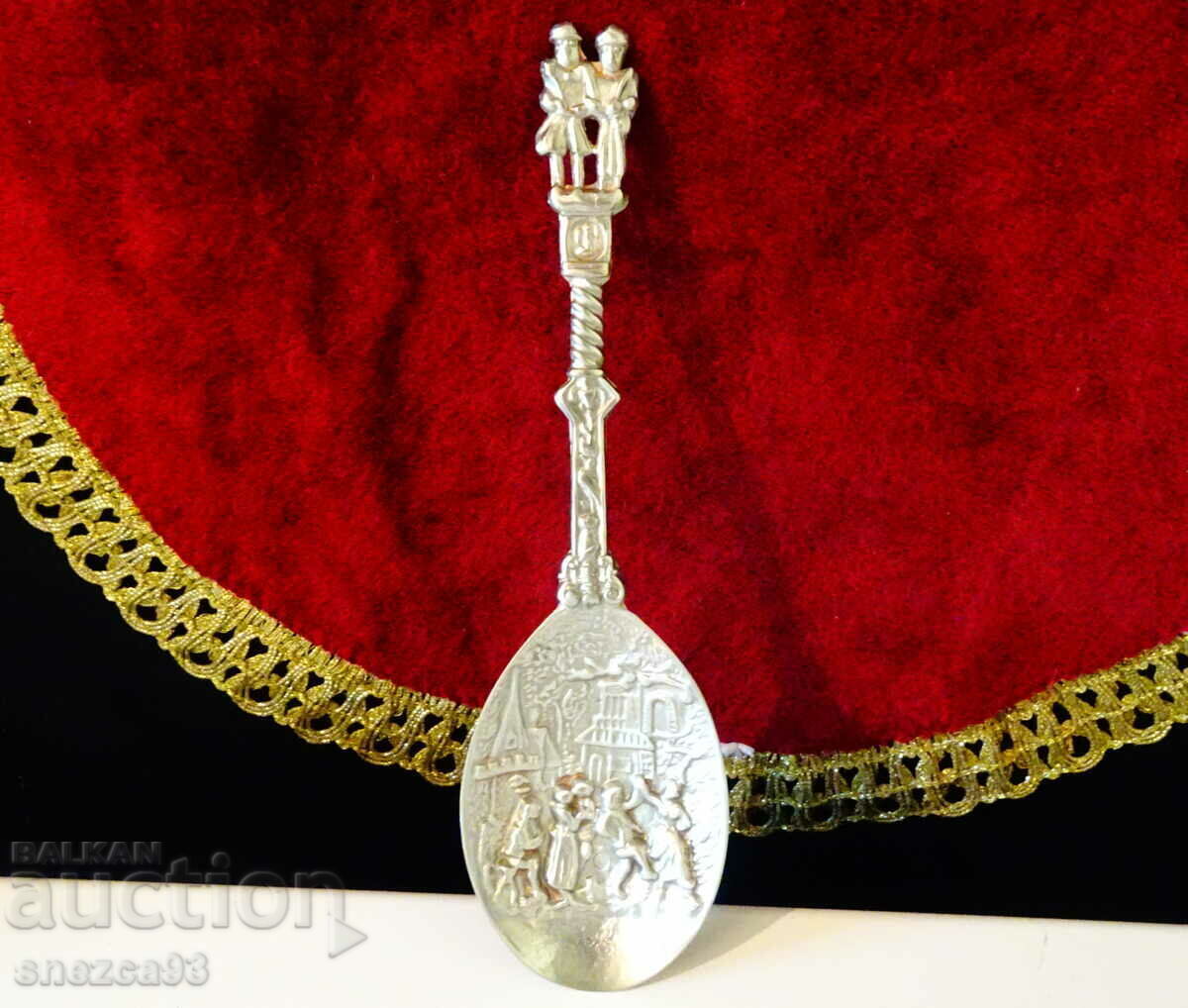 Wedding spoon made of pewter with figures of a family, pewter wedding - 7 Wedding spoon made of pewter with figures of a family, pewter wedding - 7
