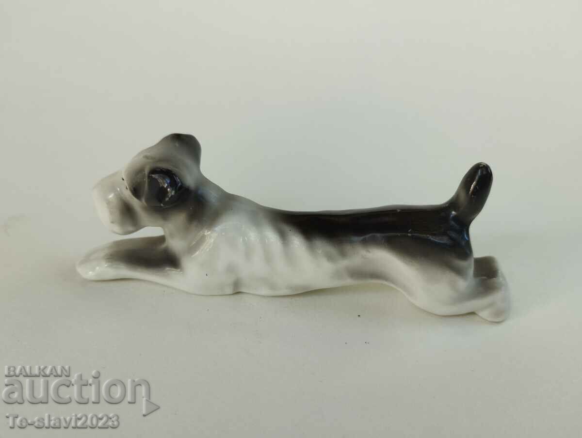 1930 Old German porcelain figurine - Dog