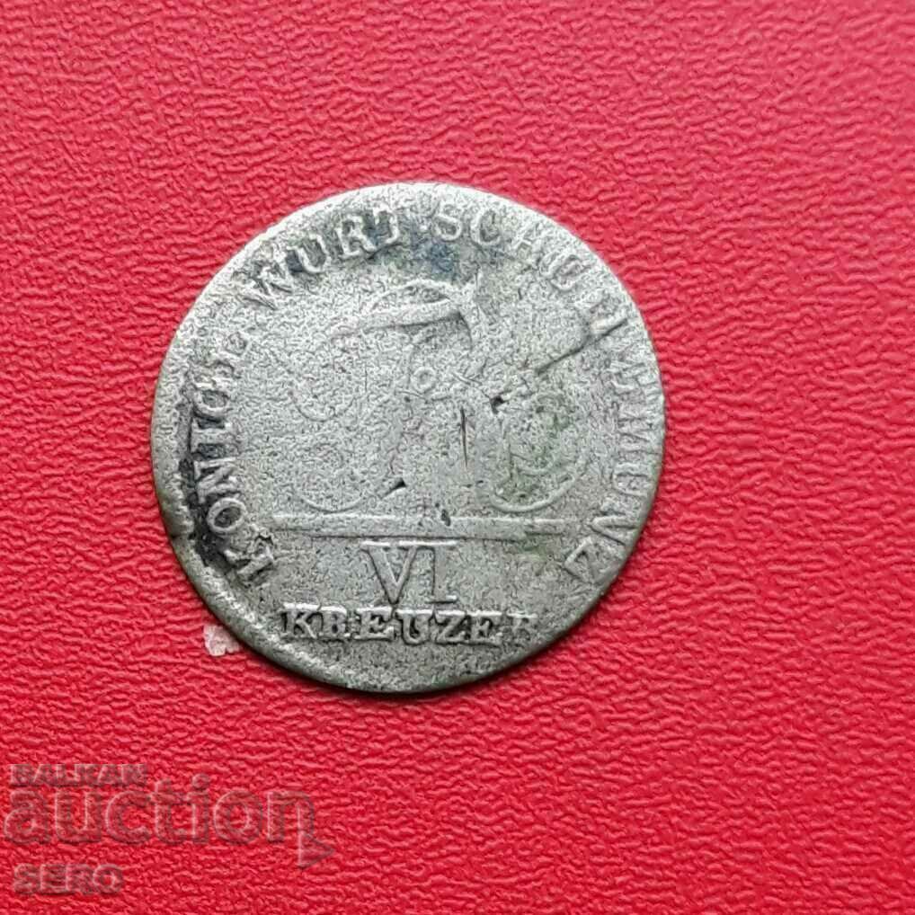 Germania-Württemberg-6 Kreuzer 1806