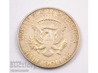 ½ dolar 1966 - SUA Kennedy jumătate de dolar argint 0,400, 11,5 g