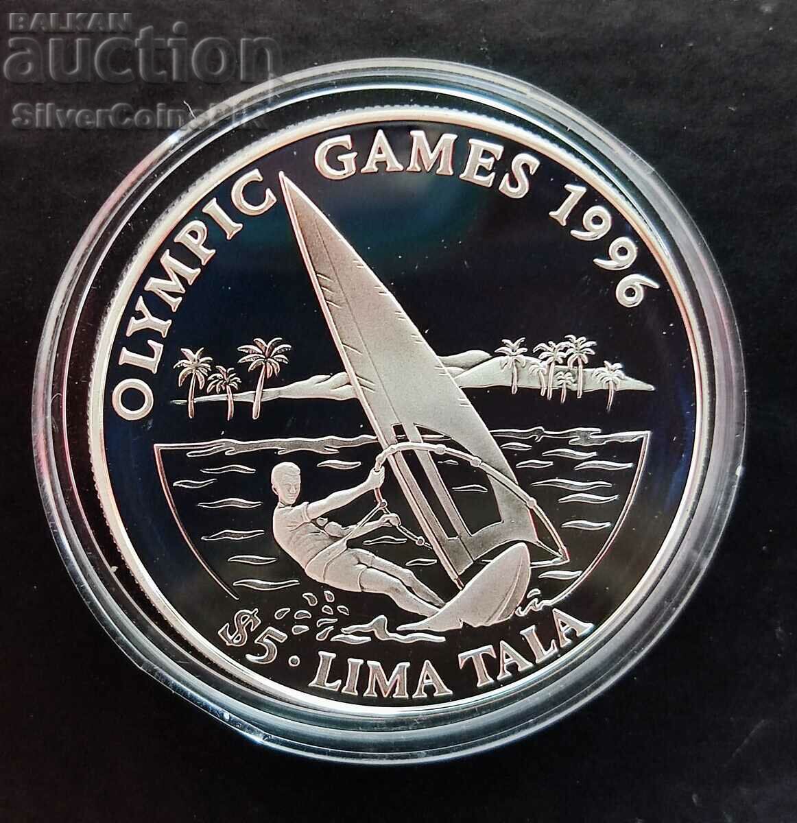 Silver 5 Tala Sailing Olympics 1994 Tokelau
