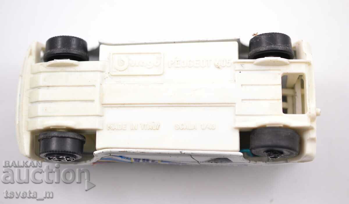 Metal car BURAGO PEUGOT 405 Italy - 5 Metal car BURAGO PEUGOT 405 Italy - 5