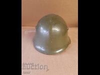 Old Bulgarian military helmet of the German model M 36. VSV