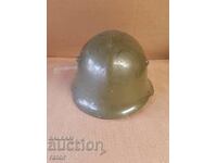 Old Bulgarian military helmet of the German model M 36. VSV