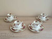 ROYAL ALBERT English porcelain coffee cups