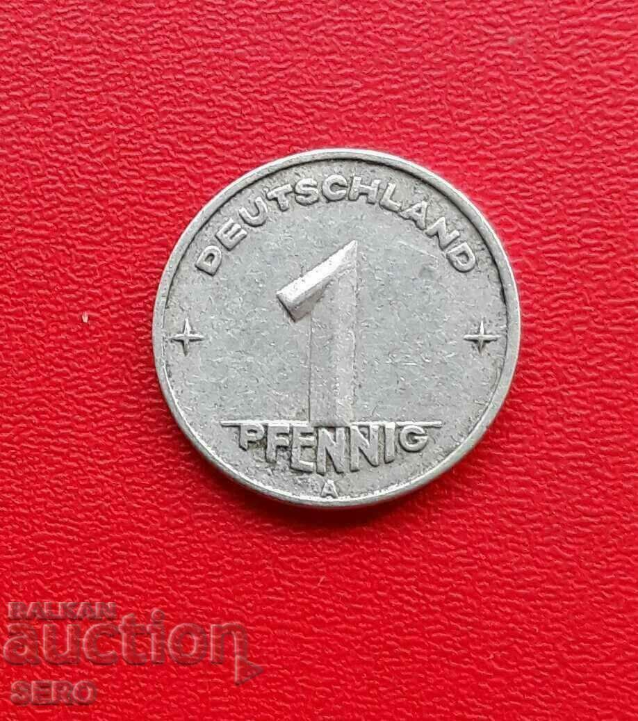 Germania-GDR-1 pfennig 1949 A-Berlin