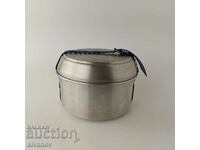 Old aluminum camping cookware set #5624