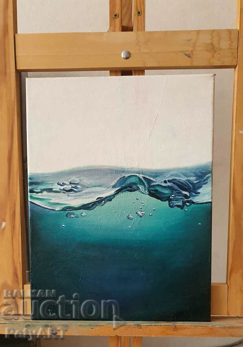 Oil painting, water (minimalism)
