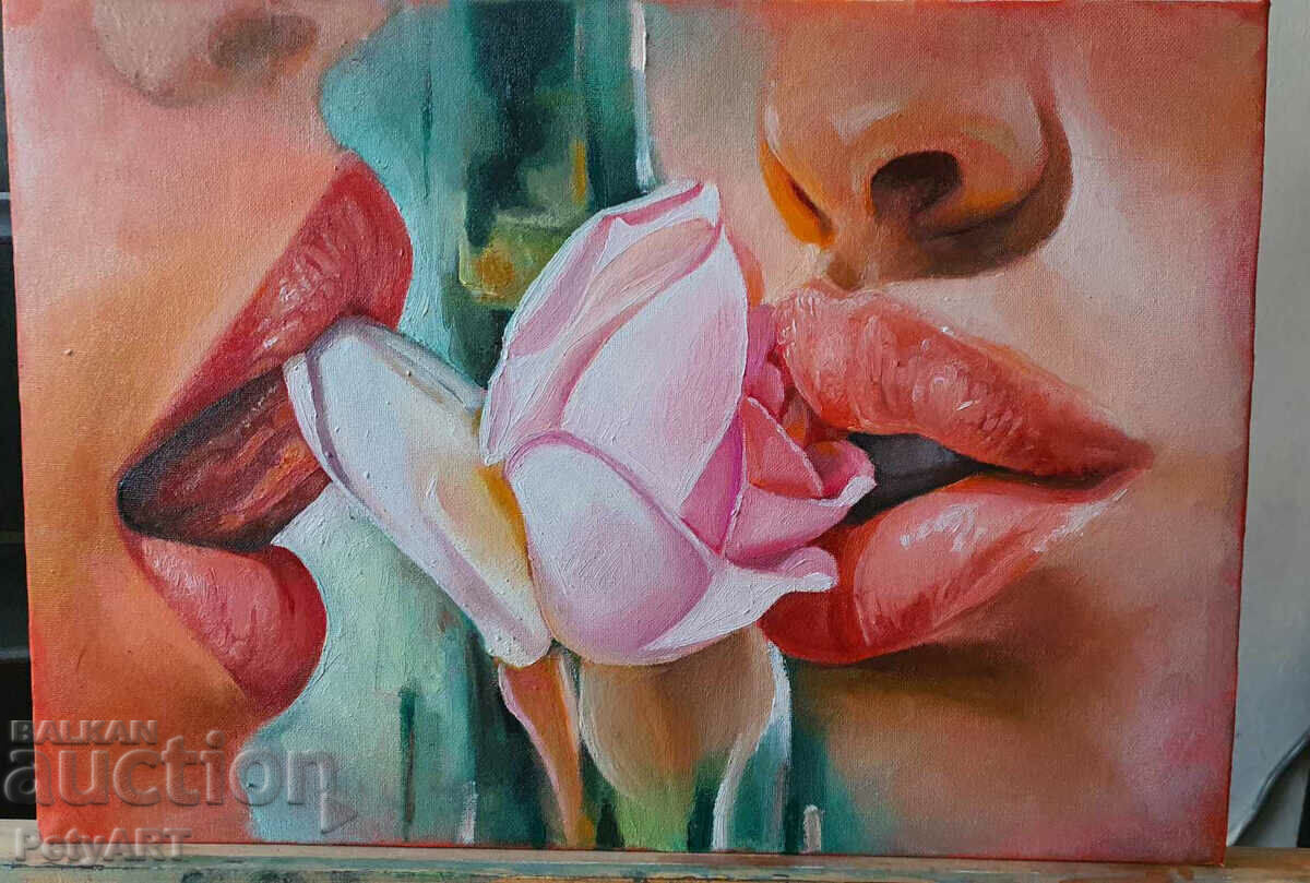 Author's painting "Passion" on canvas, oil painting 35/50