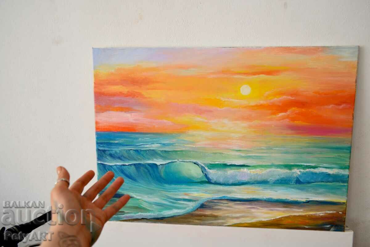 Oil painting "sea" 35/50 cm